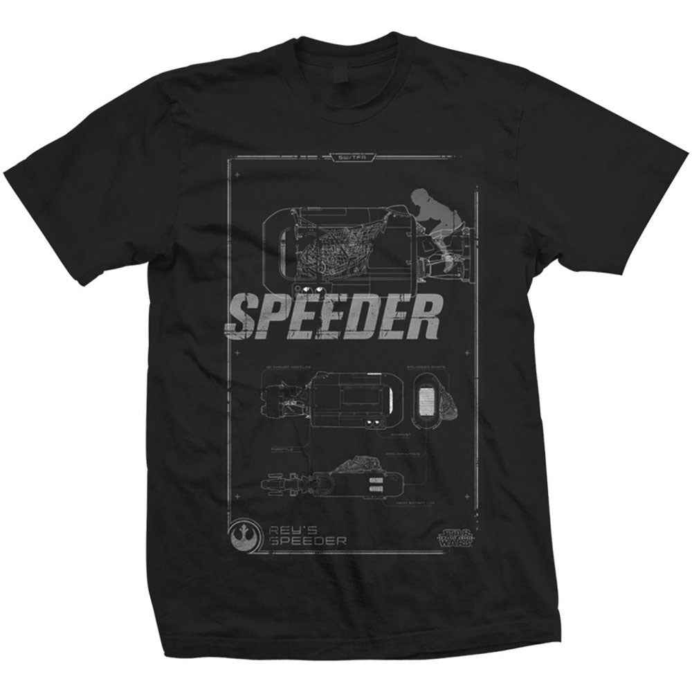 Star Wars Rey Speeder Retro T-shirt