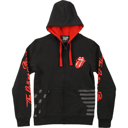 Rolling Stones Zippered Hooded Sweatshirt