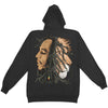 Zippered Hooded Sweatshirt