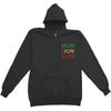 Zippered Hooded Sweatshirt