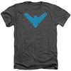 Nightwing Symbol Adult Heather 40% Poly T-shirt