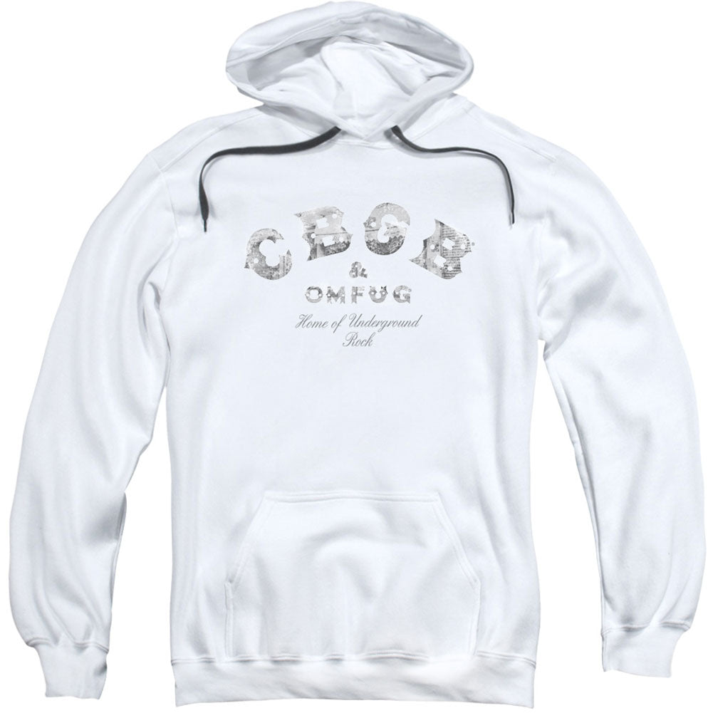 CBGB Club Logo Adult 25% Poly Hooded Sweatshirt