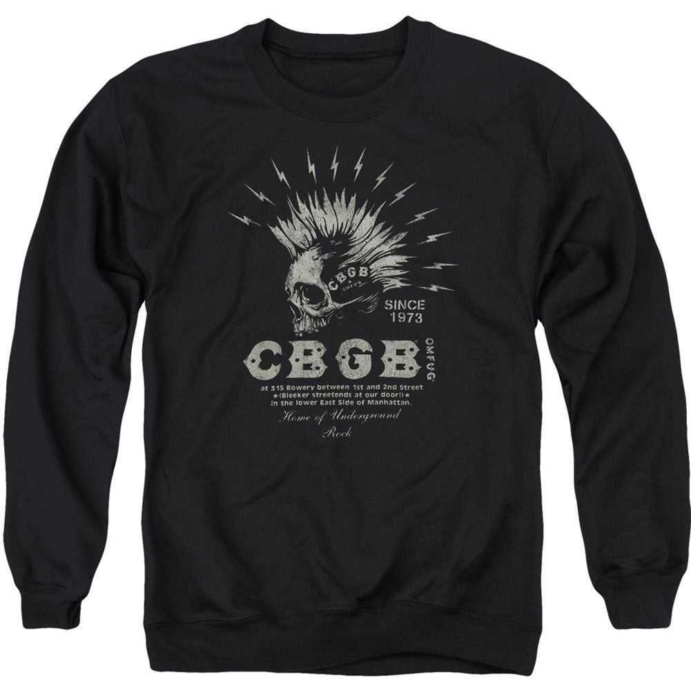 CBGB Electric Skull Adult Sweatshirt