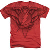 Flash Sublimation Winged Logo Adult Heather 40% Poly T-shirt