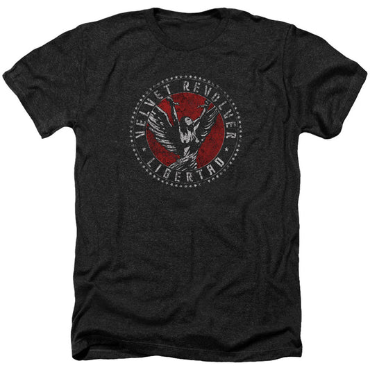 Velvet Revolver Circle Logo Adult Heather 40% Poly T-shirt