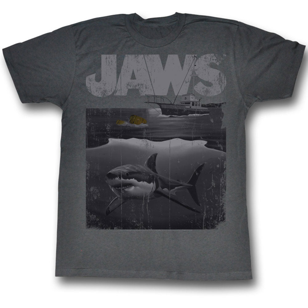 Jaws Shark Boat Slim Fit T-shirt