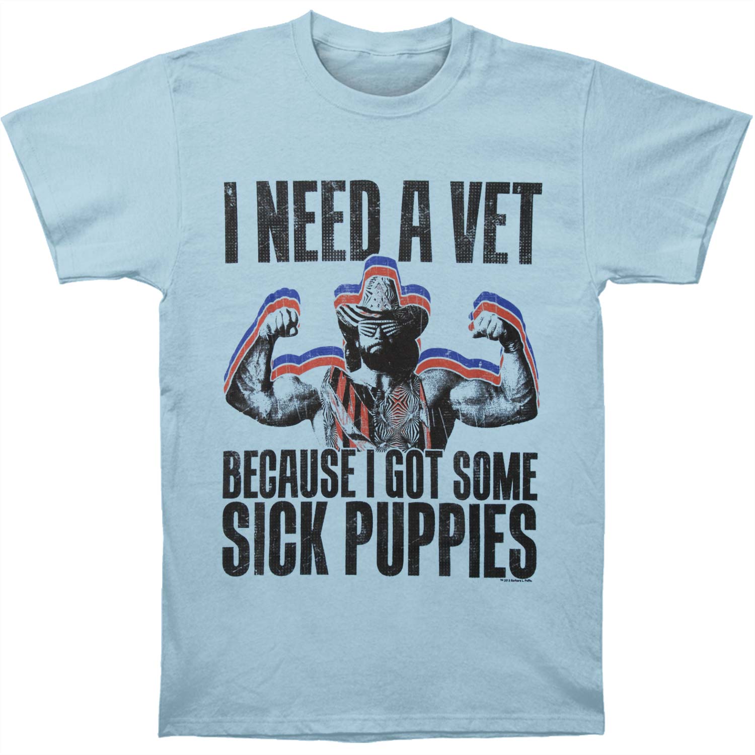 Macho Man Sick Puppies Slim Fit T-shirt