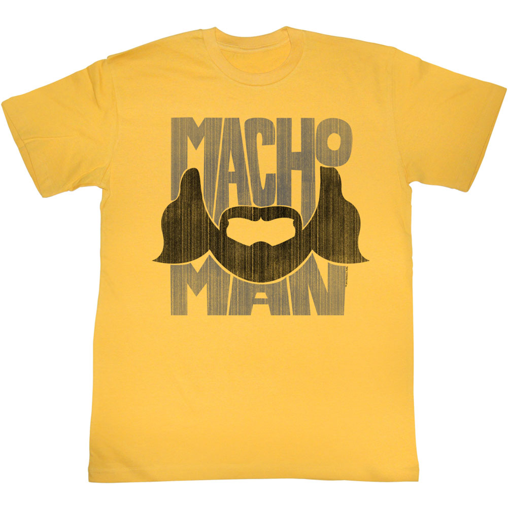 Macho Man Beard Words T-shirt