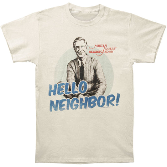 Mr. Roger's Neighborhood Hello Slim Fit T-shirt