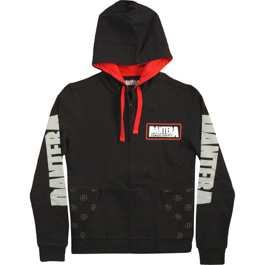 Pantera Zippered Hooded Sweatshirt