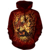 Fire Tiger Hooded Sweatshirt
