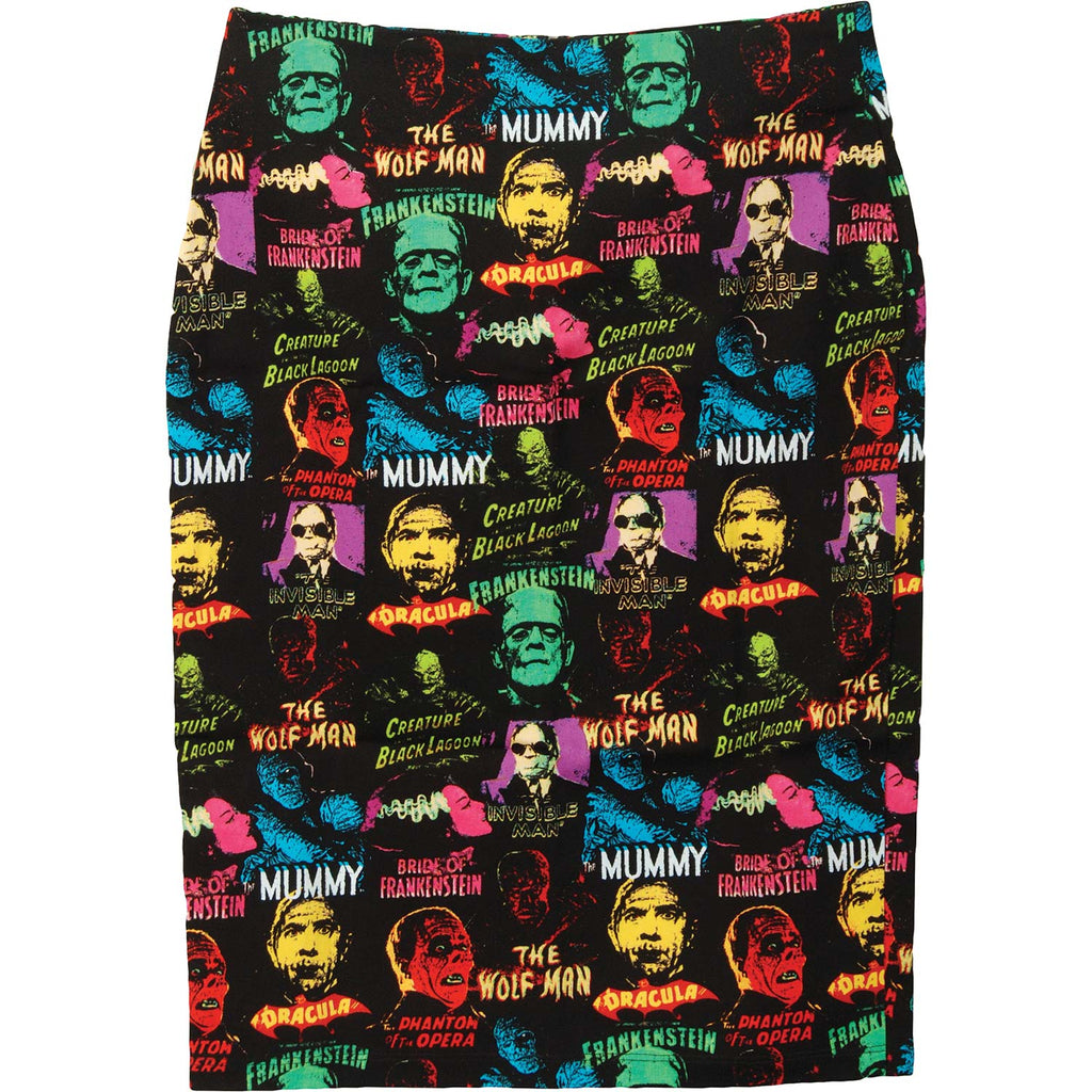 Universal Monsters Monster Pattern Skirt Skirt 286719 | Rockabilia ...