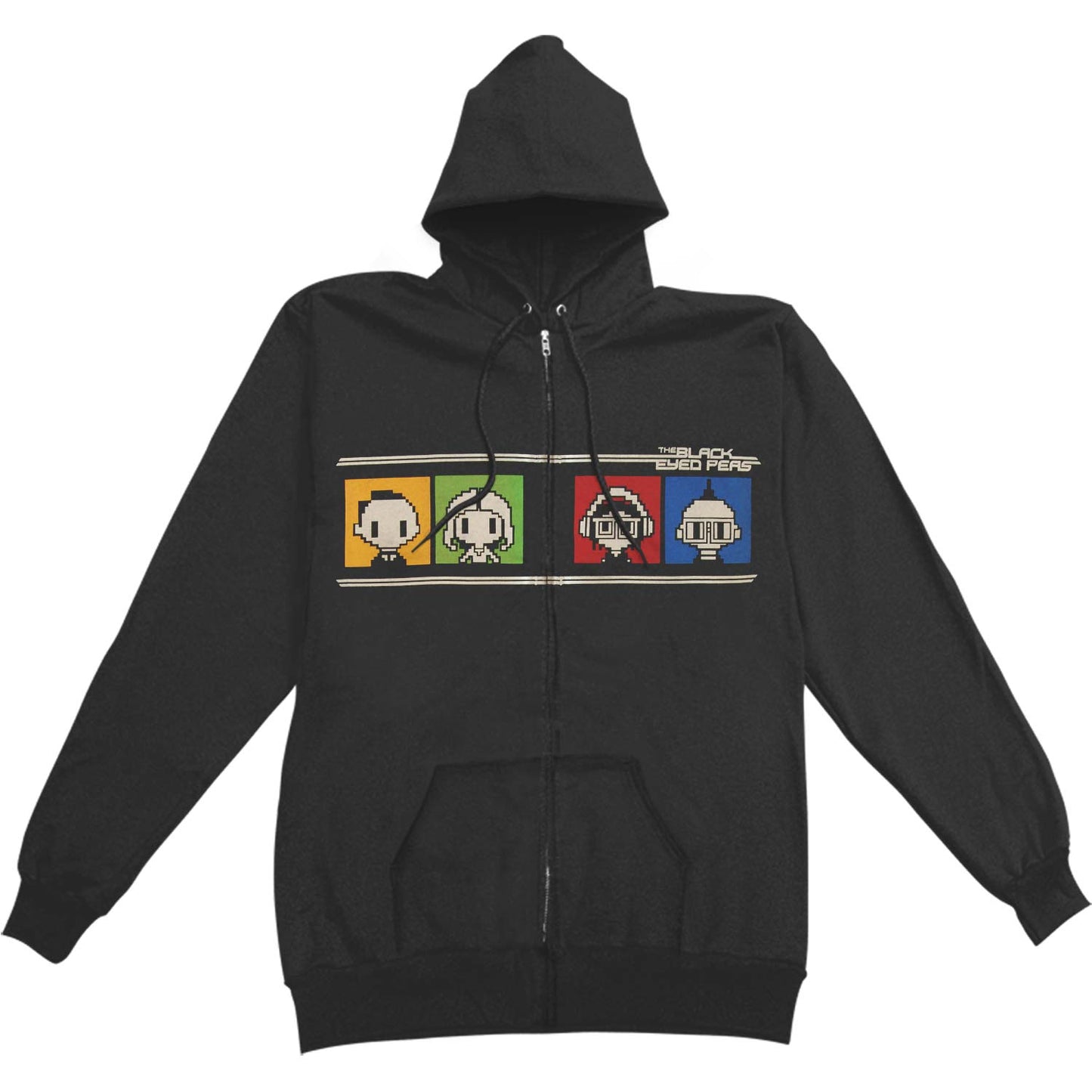 Black Eyed Peas Atari Zippered Hooded Sweatshirt