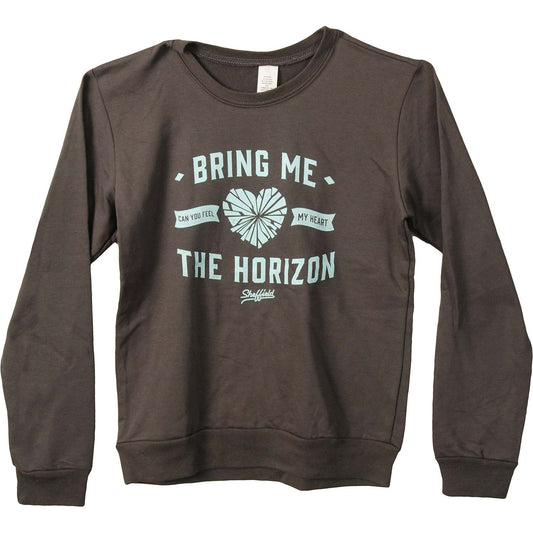 Feel My Heart Junior Crew Neck Fleece Girls Jr Sweatshirt