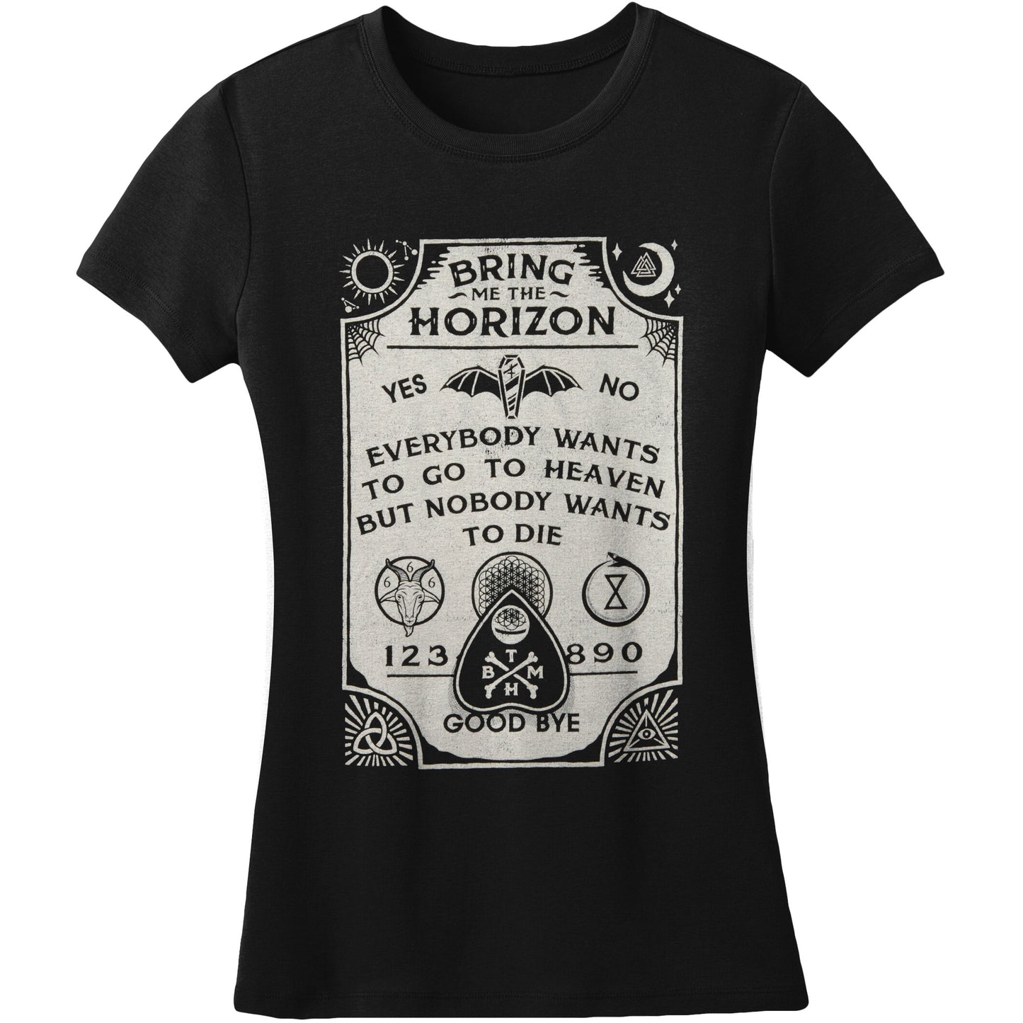 Bring Me The Horizon Ouija Board Junior Baby Doll Junior Top