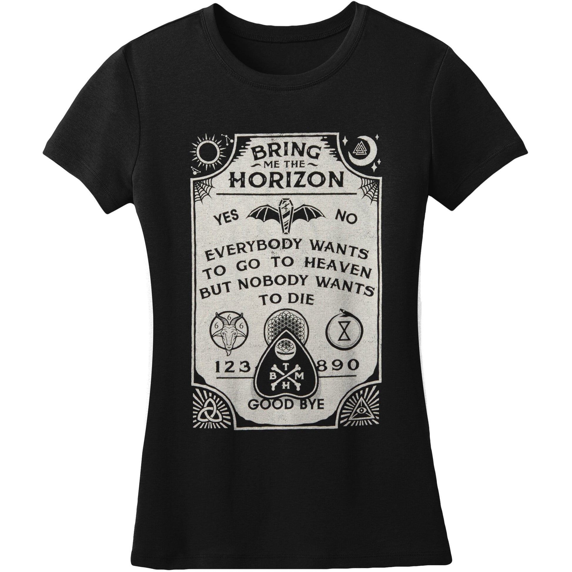 Bring Me The Horizon Ouija Board Junior Baby Doll Junior Top