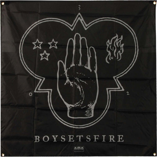 Boy Sets Fire While A Nation Sleeps Poster Flag