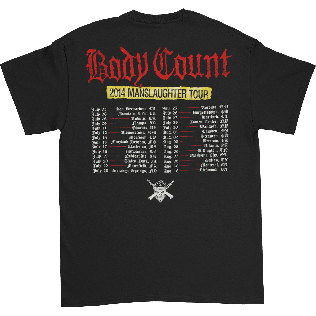 Body Count Manslaughter T-shirt
