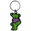 Green And Purple Bear Metal Key Chain