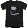 Kitten On The Keys Adult V Neck Slim Fit T-shirt