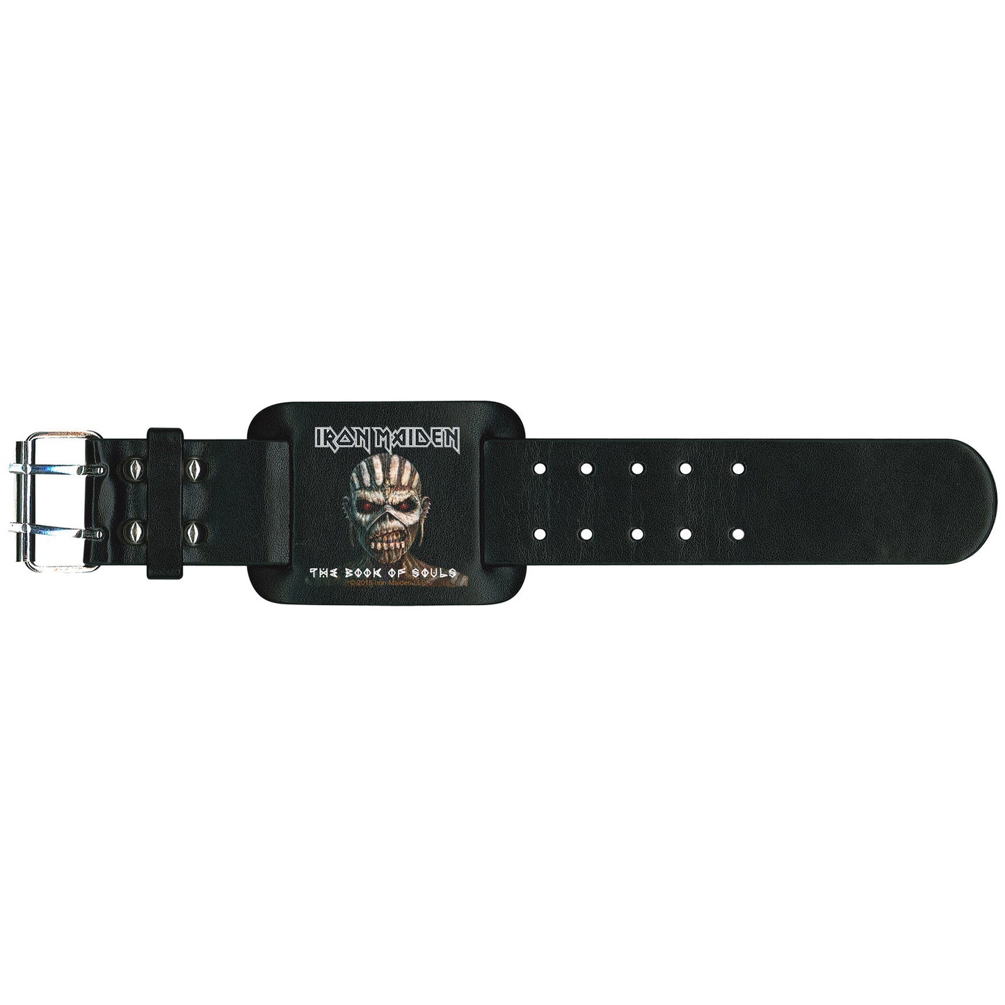 Iron Maiden The Book Of Souls Leather Wristband
