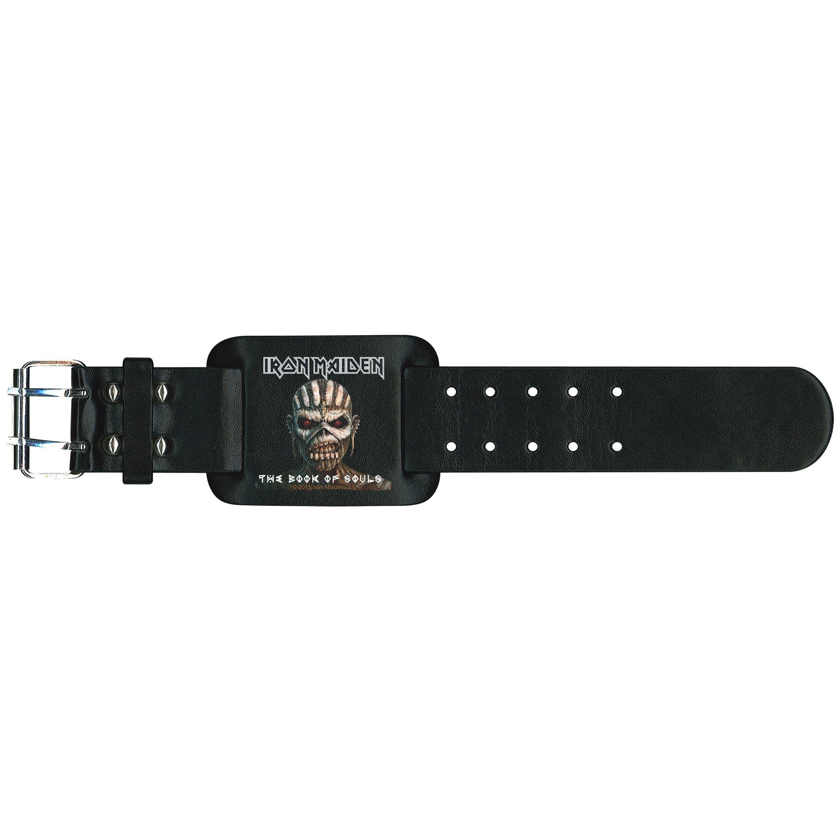Iron Maiden The Book Of Souls Leather Wristband