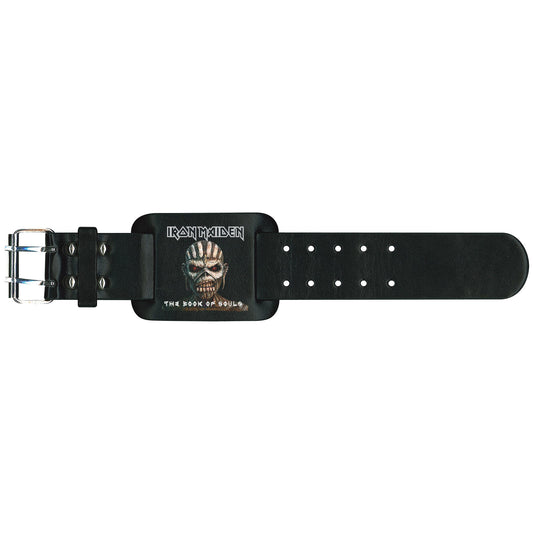 Iron Maiden The Book Of Souls Leather Wristband