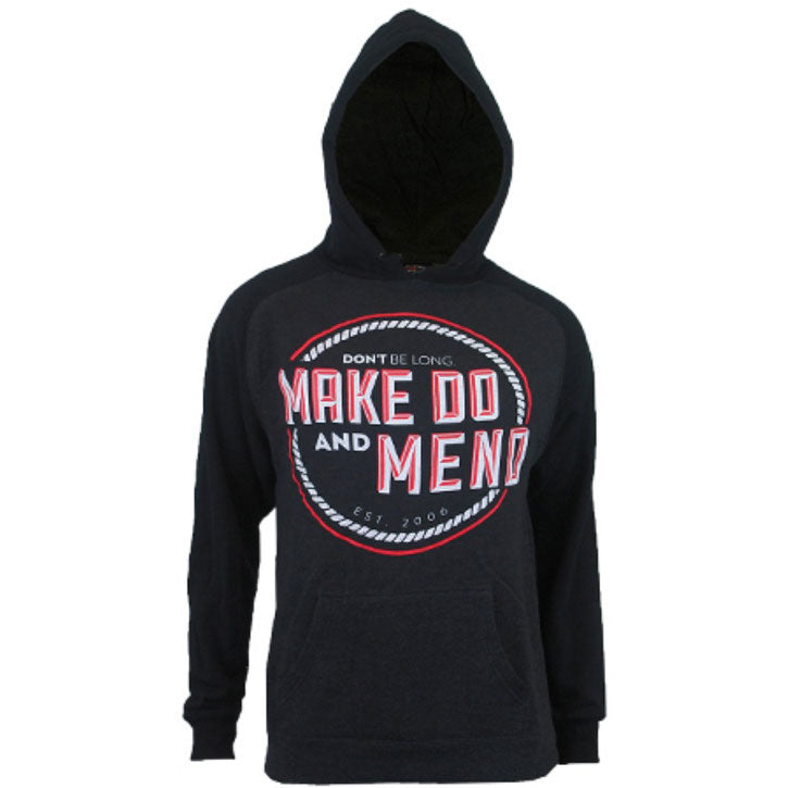 Make Do And Mend Don't Be Long Zippered Hooded Sweatshirt