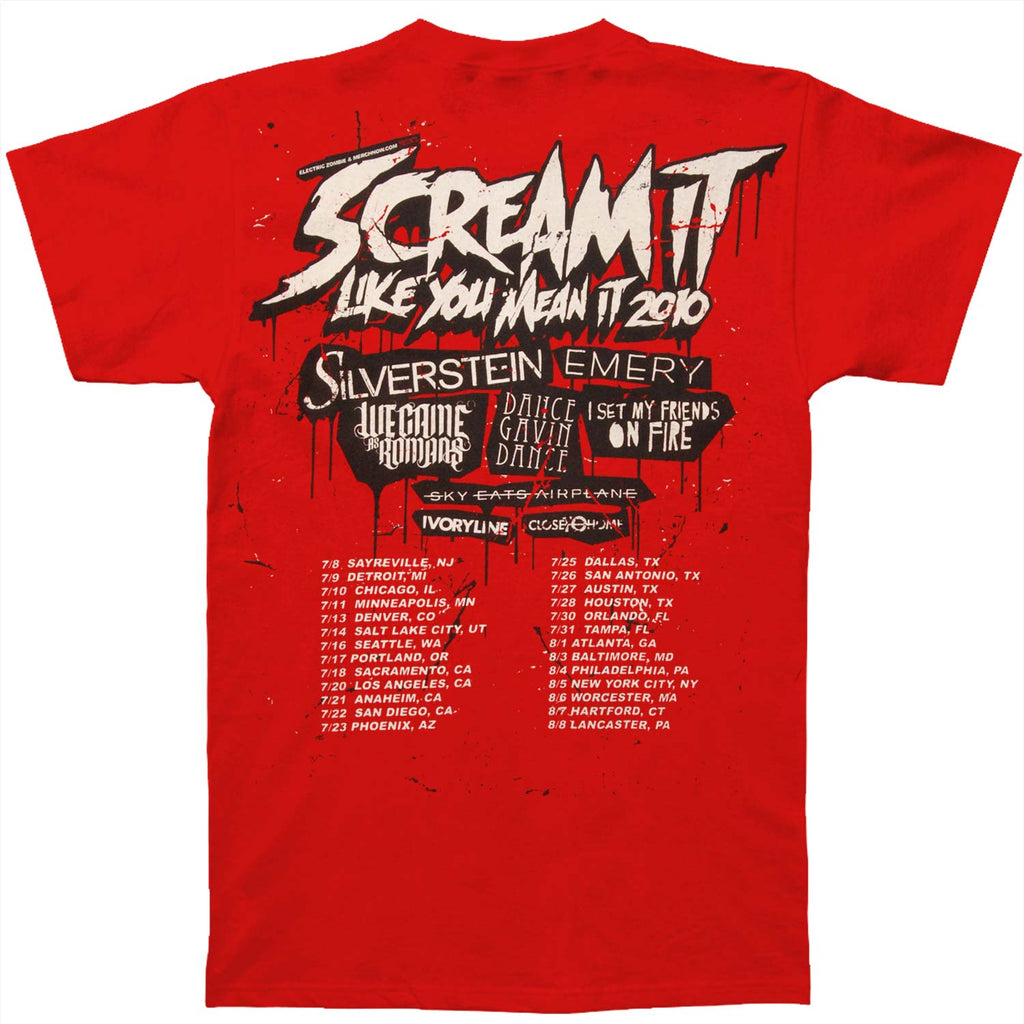 Scream It Like You Mean It Tour Bloody Knife T-shirt