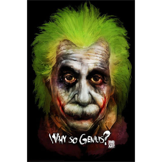 Albert Einstein Why So Genius? Domestic Poster