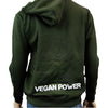 Vegan Shield Zippered Hooded Sweatshirt