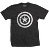 Civil War Basic Shield Distressed T-shirt