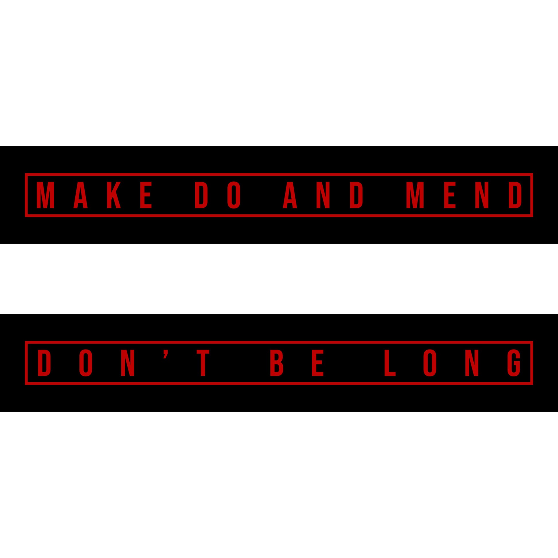 Don't Be Long Sticker Set