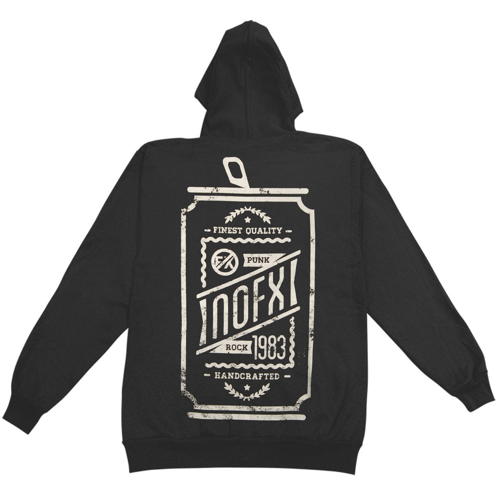 Beer Can Zip Hoodie Zippered Hooded Sweatshirt