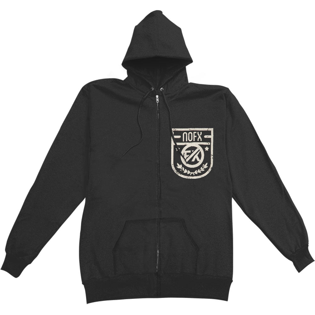 NOFX Beer Can Zip Hoodie Zippered Hooded Sweatshirt | NOFX Merch Store