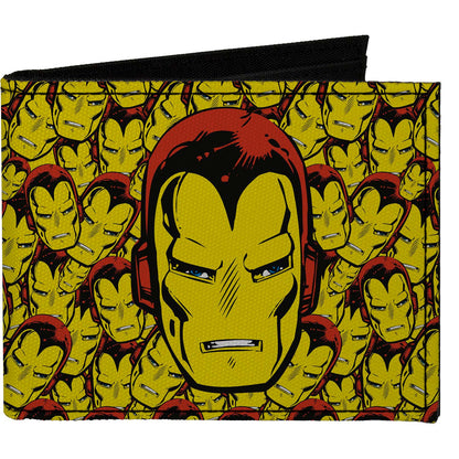 Iron Man Face Close-Up Stacked Bi-Fold