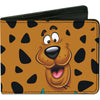 Scooby Doo Close-Up Expression/Spots Brown/Black/White Bi-Fold
