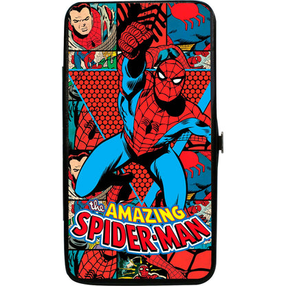 The Amazing Spider-Man Action Pose/Retro Comic Blocks Girls Wallet
