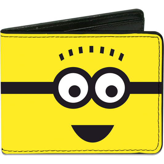Spikey Hair Minion Yellow/Black/White Bi-Fold