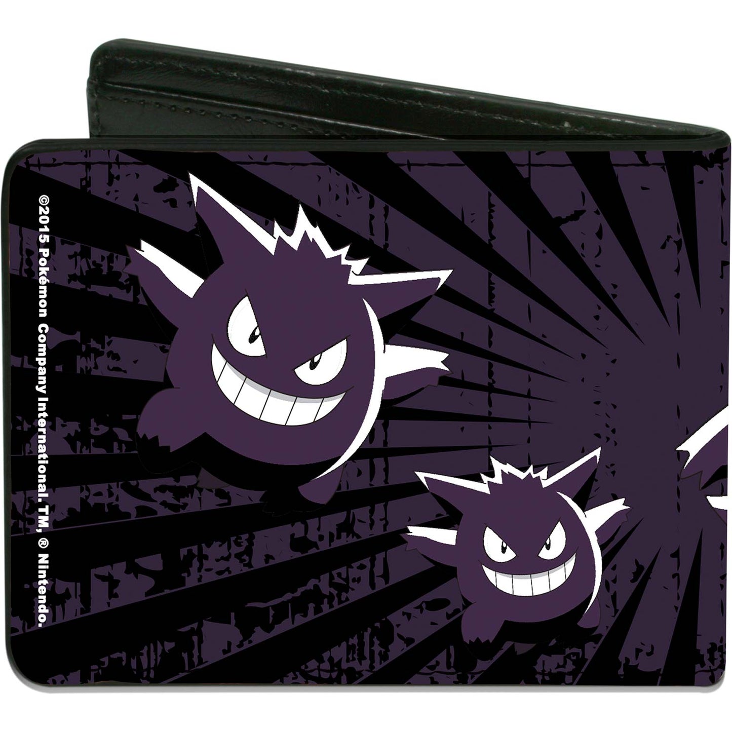 Gengar Scattered Poses/Rays Weathered Black/Purple/White Bi-Fold