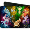 Eevee Smokey Evolution Black/Multi Color Bi-Fold