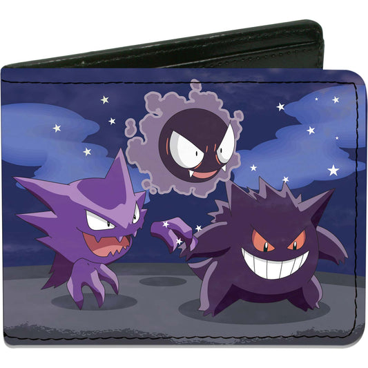 Gengar Evoultion Group  Pok� Ball Purples Bi-Fold