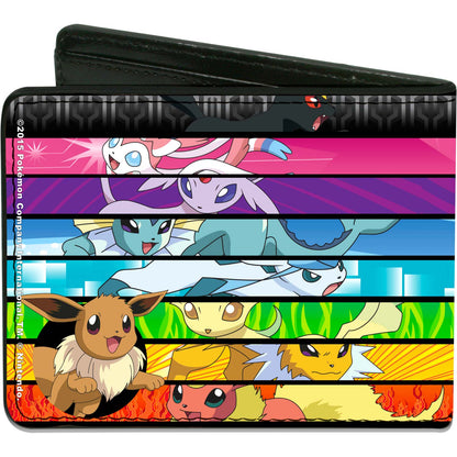 Eevee Pose Corner/Evolution Close Up Faces Striping Bi-Fold