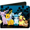 Eevee Evolution Pok�mon/Pok� Balls Black/Blues Bi-Fold