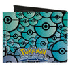 Gengar Pose  Logo/Stacked Pok� Balls Black/Blues Bi-Fold