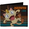 Meowth #052 Pose Stripe Brown/Orange Turquoise Fade Bi-Fold