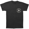V/A Cross With Prayer On Back Gray Tee Slim Fit T-shirt