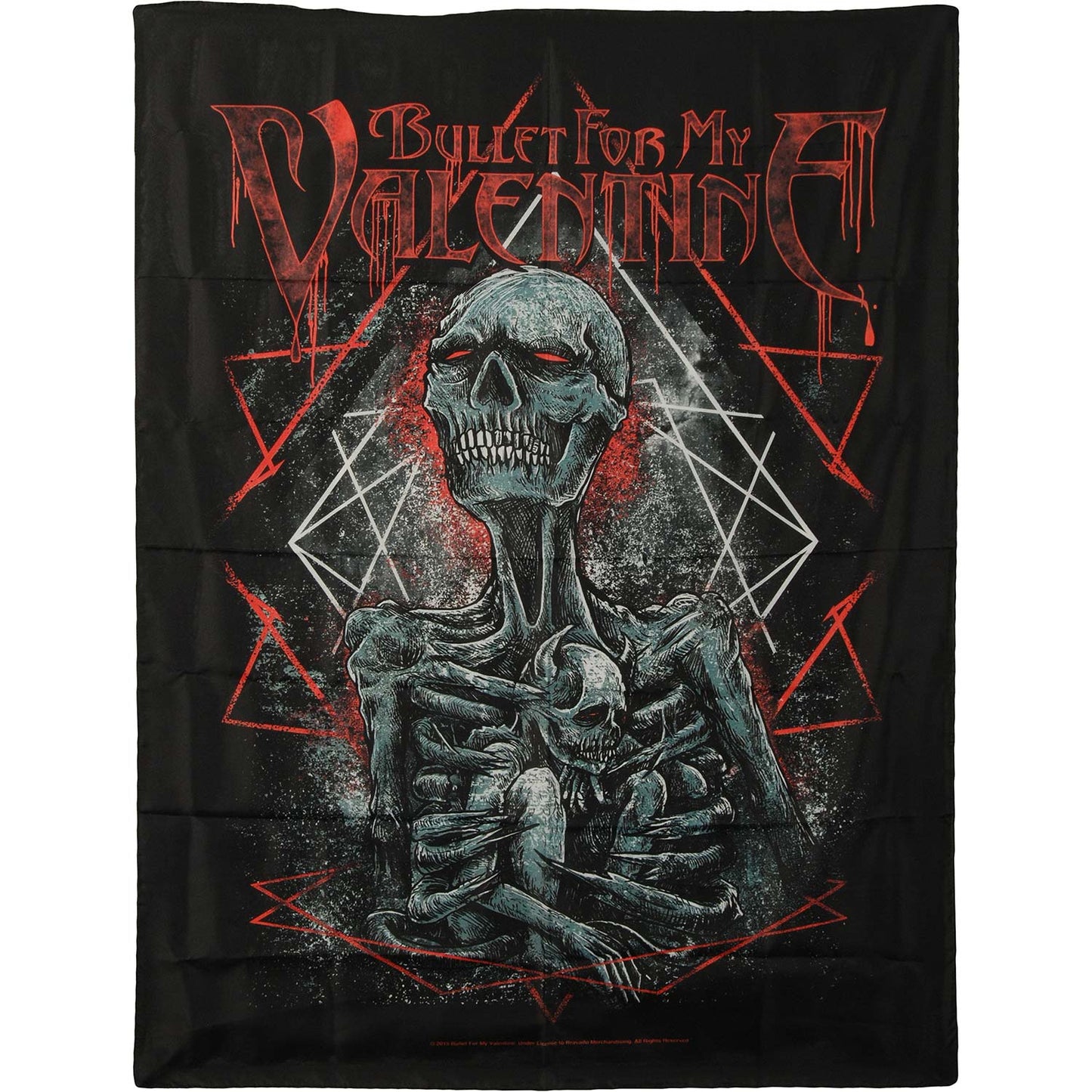 Bullet For My Valentine Skeleton Mom and Infant Poster Flag