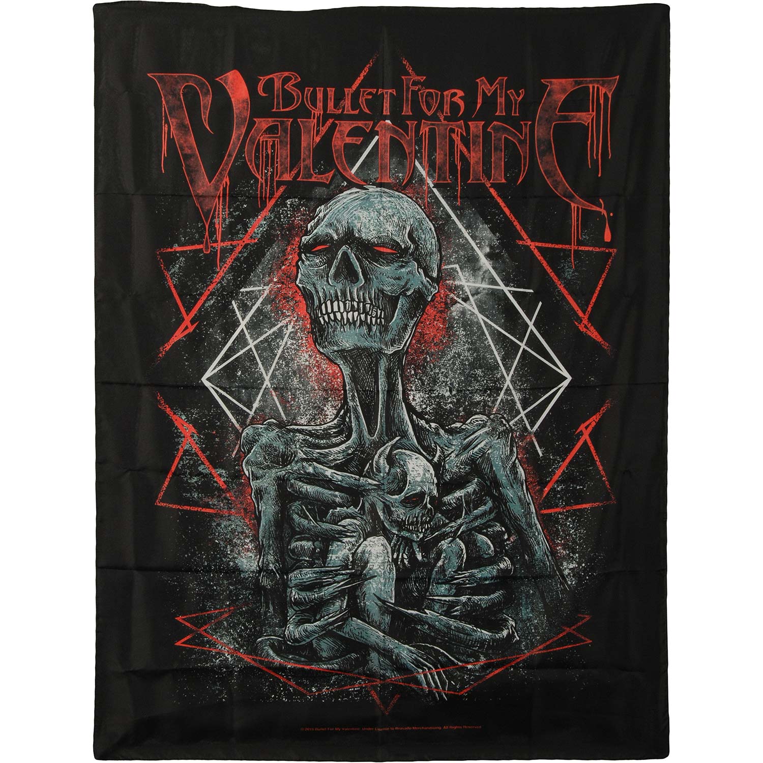 Bullet For My Valentine Skeleton Mom and Infant Poster Flag
