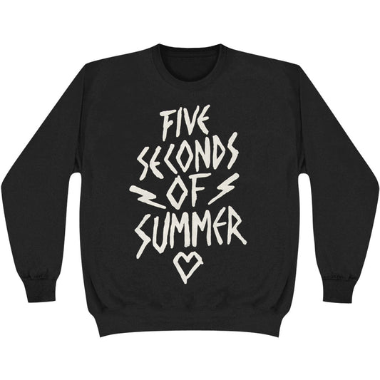5 Seconds Of Summer 5 Seconds Of Summer Bolts Heart Sweatshirt